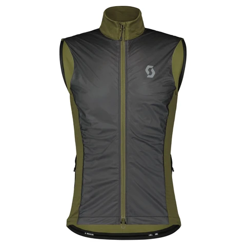SCOTT Gilet da uomo Gravel Warm Merino Fir Green